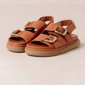 ALOHAS Tan Women Sandals